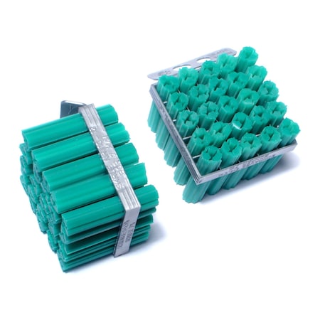 Midwest Fastener Screw Anchor, 1-1/4" L, Vinyl, 100 PK 07376